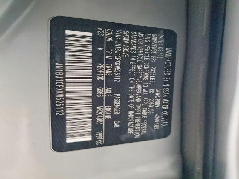 2019 Nissan Rogue Sport s