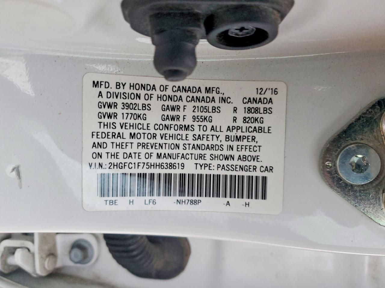 2017 Honda Civic exl