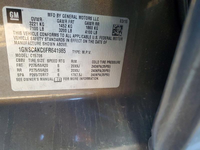 2015 Chevrolet Tahoe C1500 ls