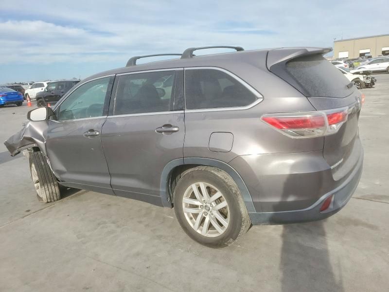 2016 Toyota Highlander le