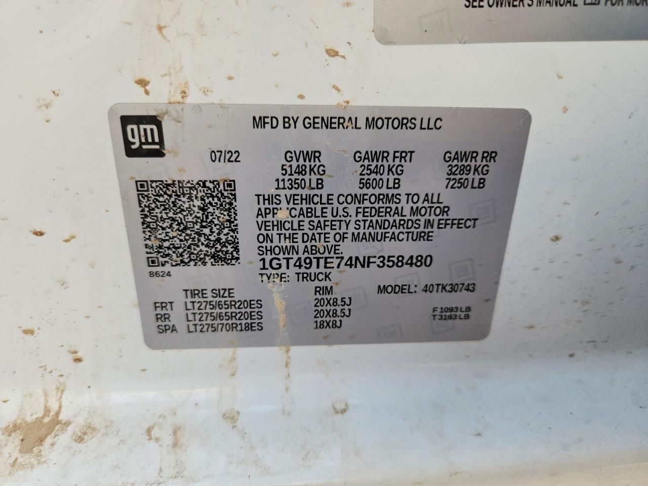 2022 GMC Sierra K3500 sle