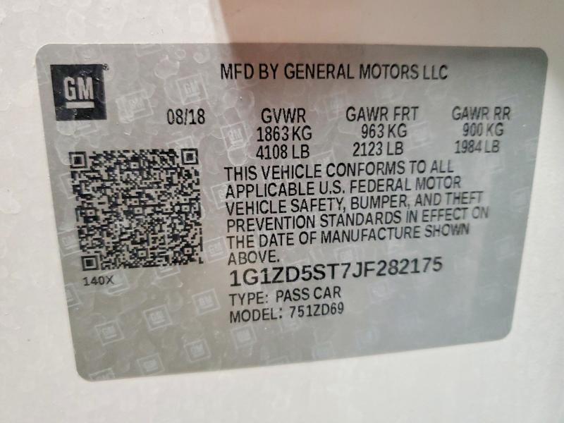 2018 Chevrolet Malibu lt
