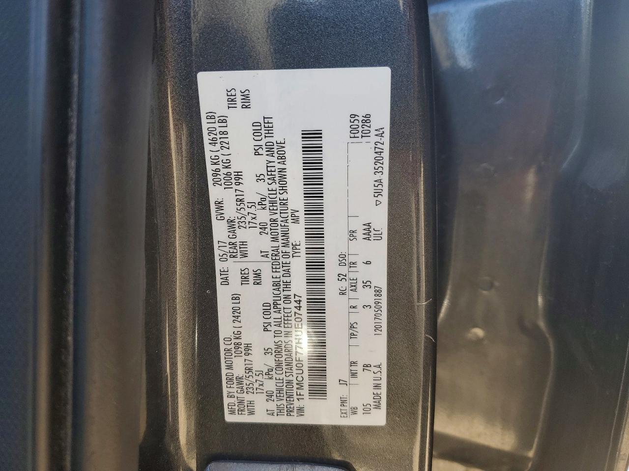 2017 Ford Escape s