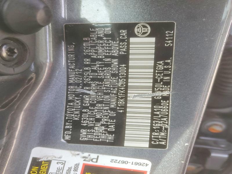 2012 Toyota Camry se