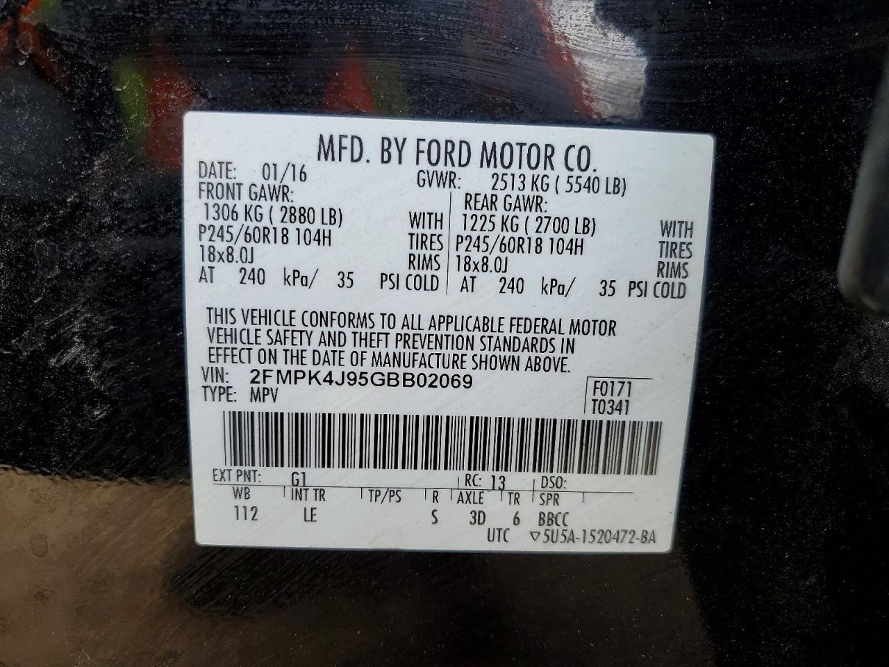 2016 Ford Edge sel