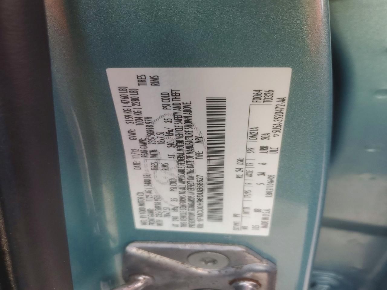 2013 Ford Escape sel