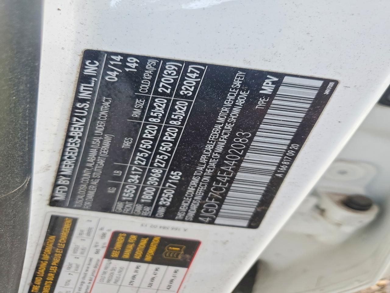 2014 Mercedes-Benz Gl 450 4matic