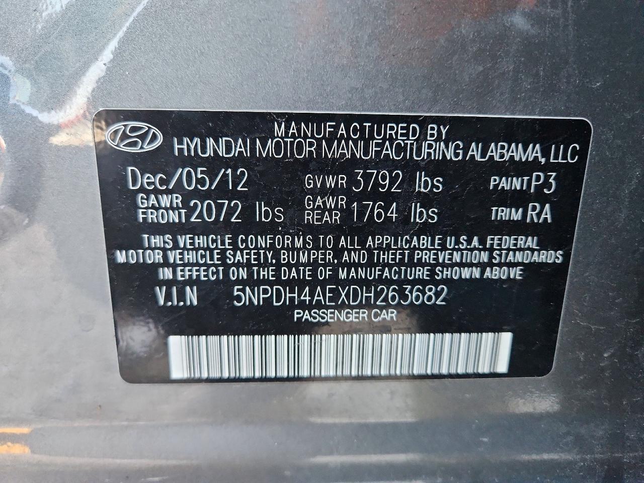 2013 Hyundai Elantra gls