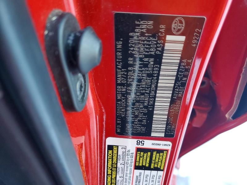 2021 Toyota Camry xse