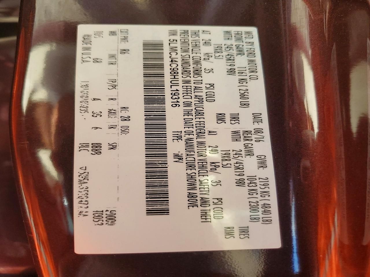 2017 Lincoln Mkc Black Label