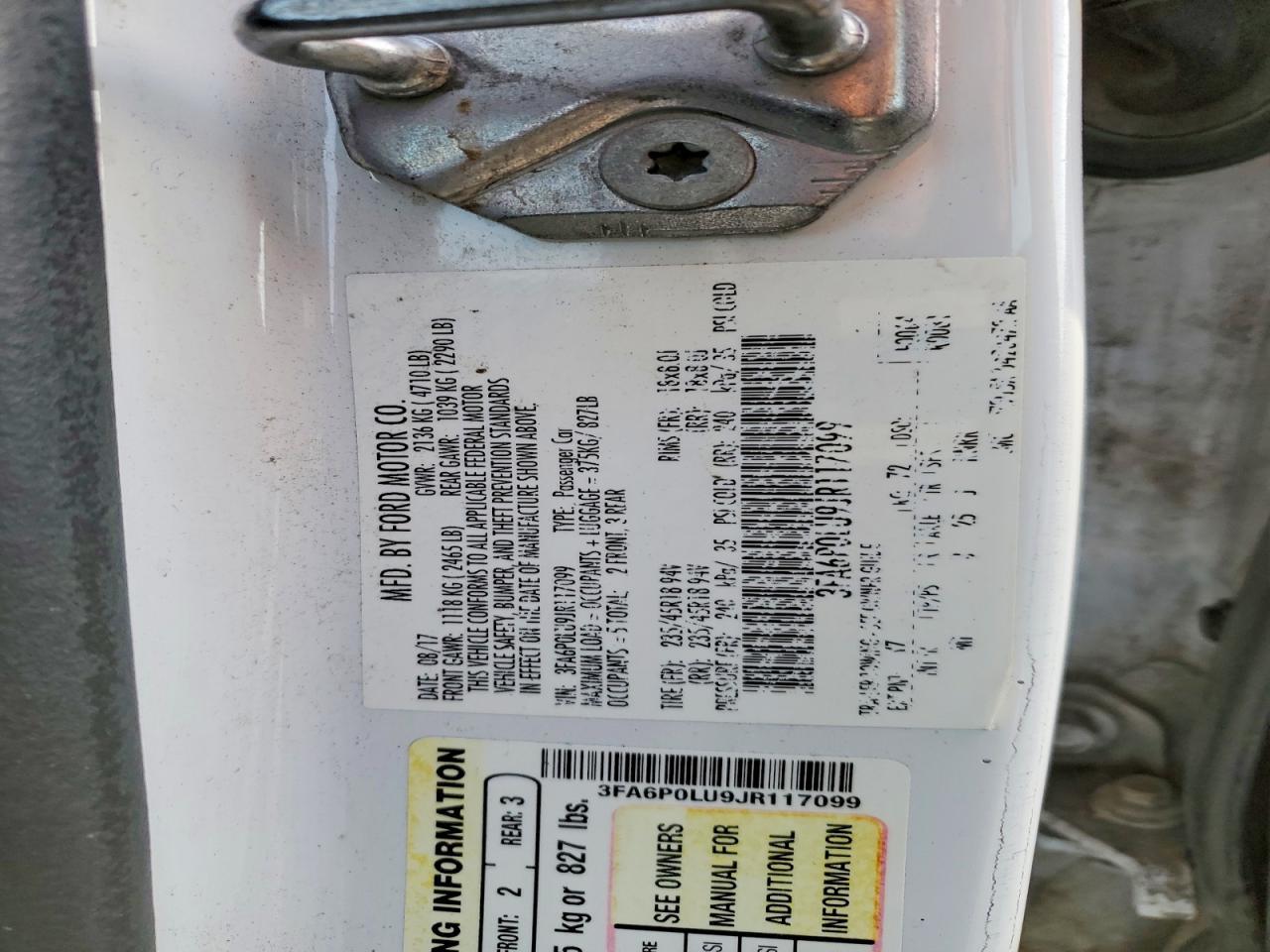 2018 Ford Fusion se Hybrid