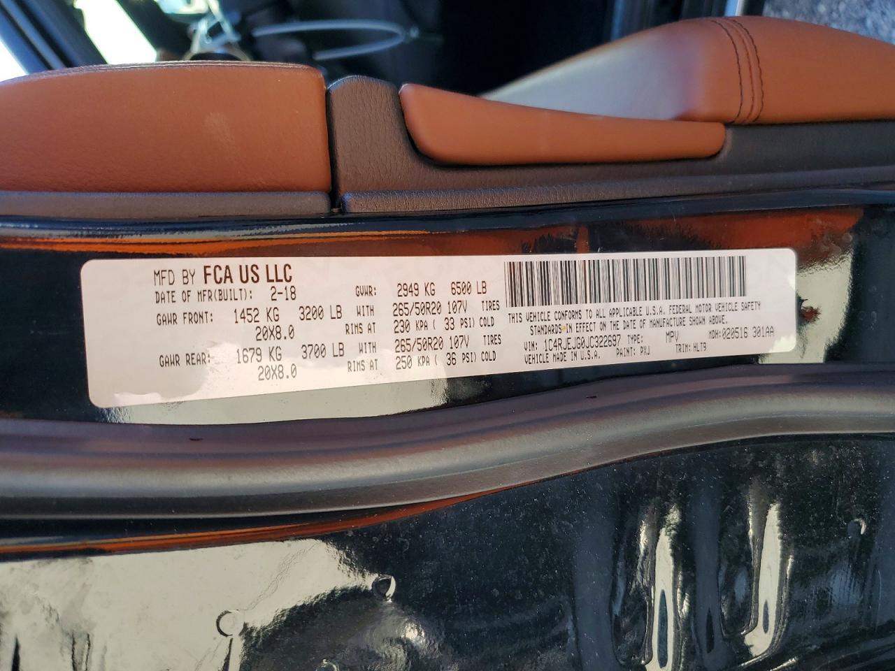2018 Jeep Grand Cherokee Summit