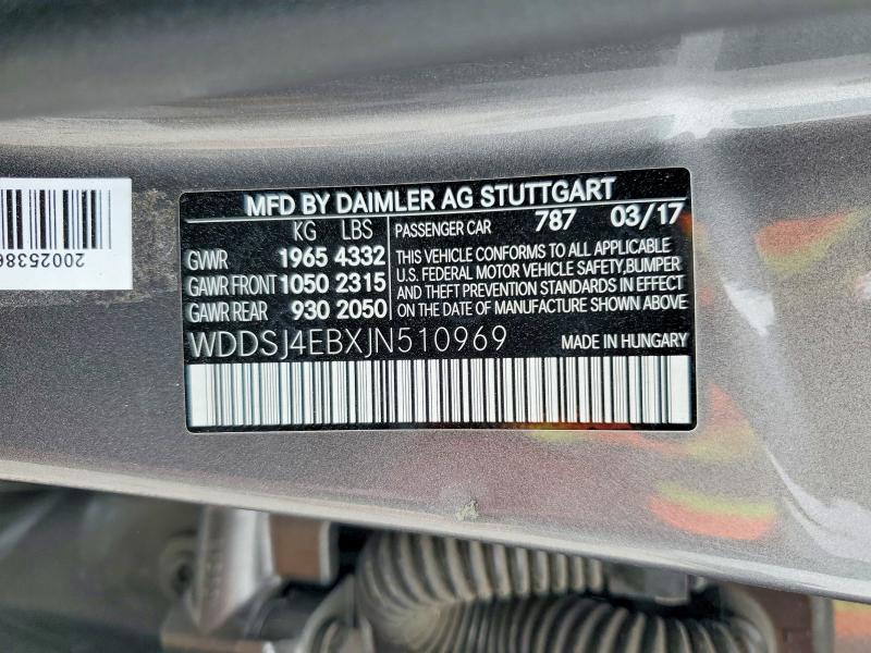 2018 Mercedes-Benz Cla 250
