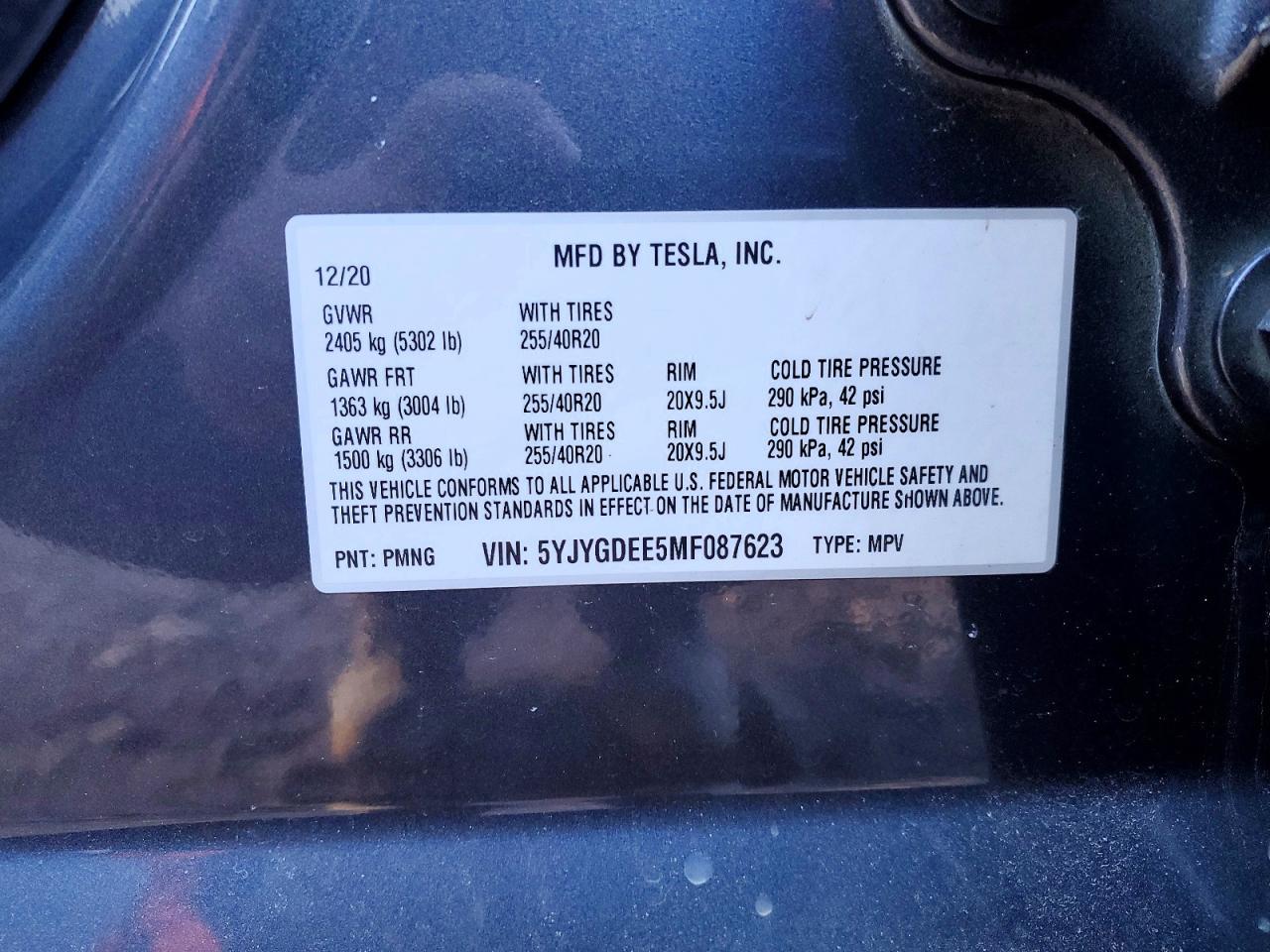 2021 Tesla Model y