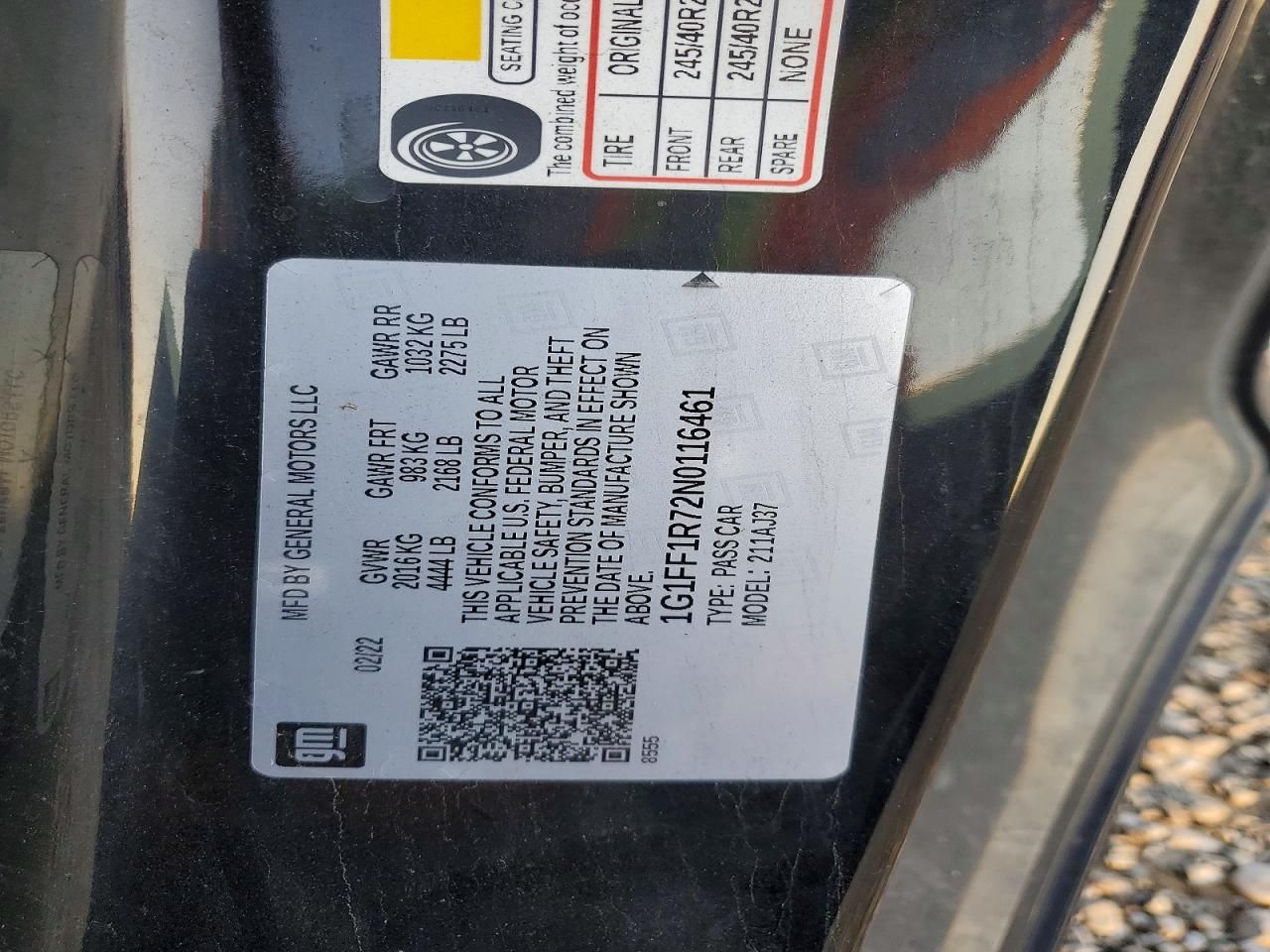 2022 Chevrolet Camaro LT1