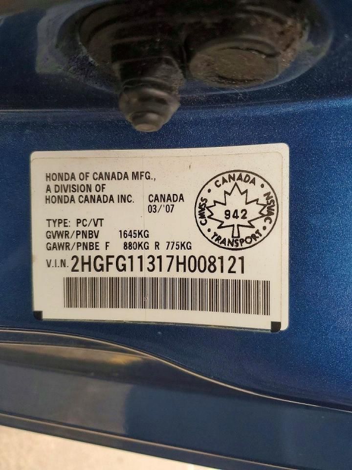 2007 Honda Civic Dx-g