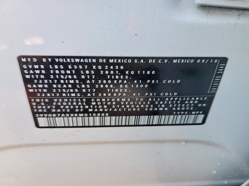 2019 Volkswagen Tiguan s