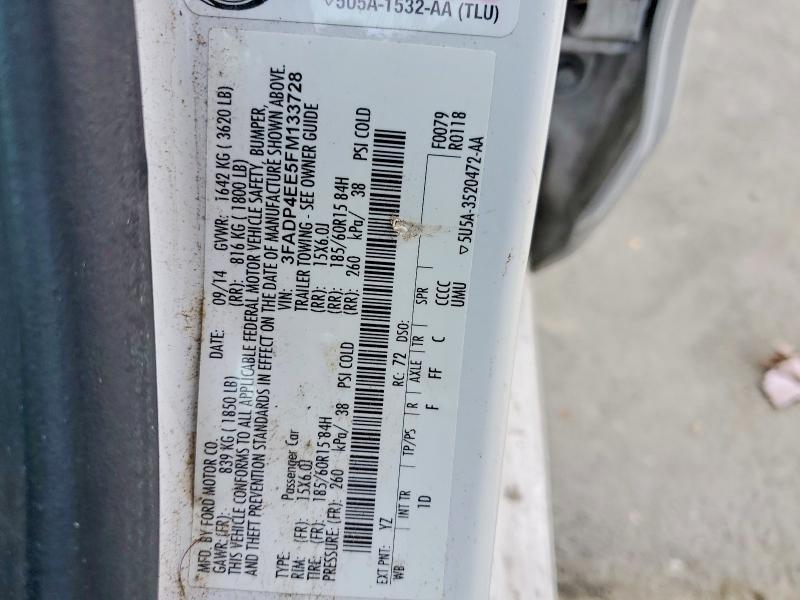 2015 Ford Fiesta se