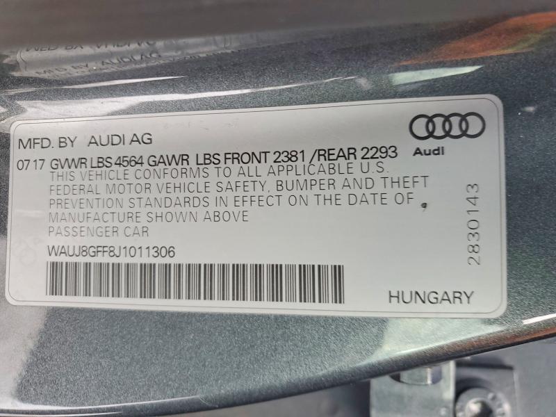 2018 Audi A3 Premium Plus