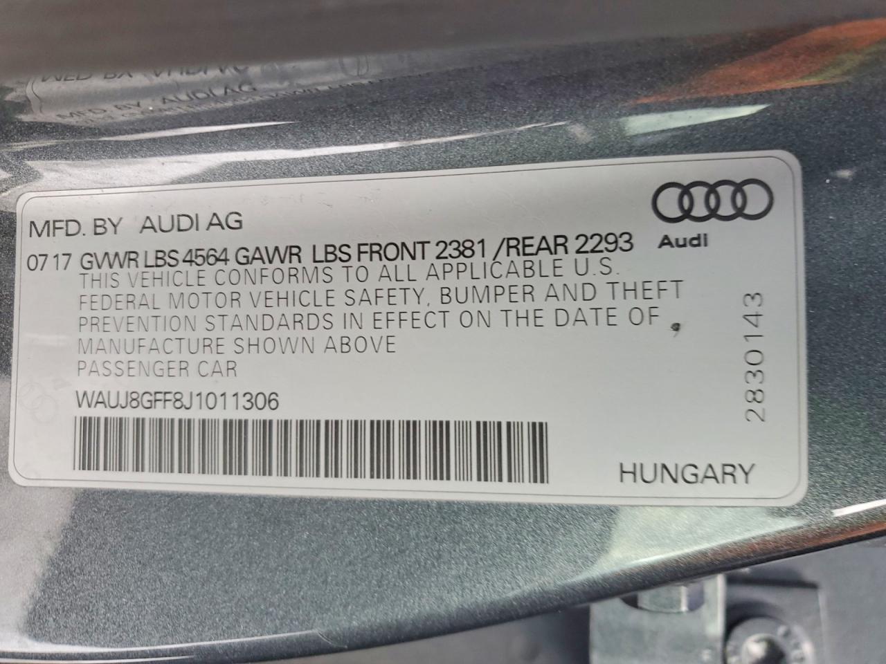 2018 Audi A3 Premium Plus