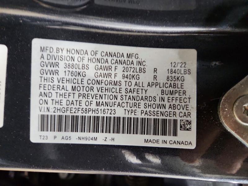 2023 Honda Civic Sport
