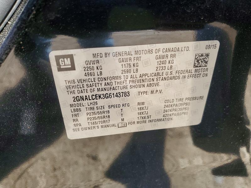 2016 Chevrolet Equinox lt