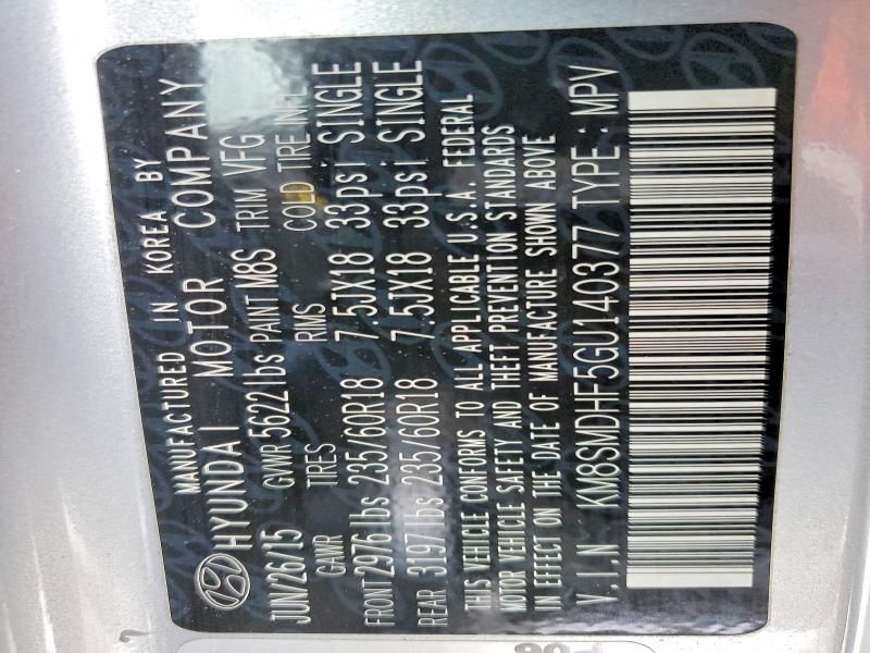 2016 Hyundai Santa fe se