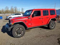 Jeep salvage cars for sale: 2024 Jeep Wrangler Rubicon 4XE