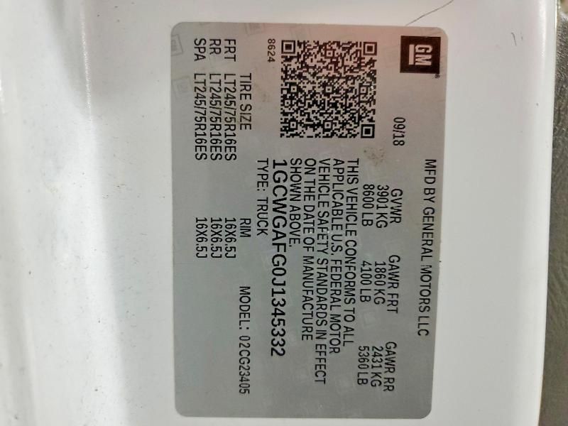 2018 Chevrolet Express G2500