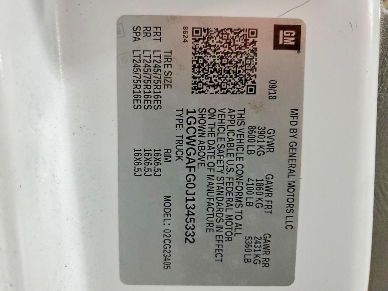 2018 Chevrolet Express G2500