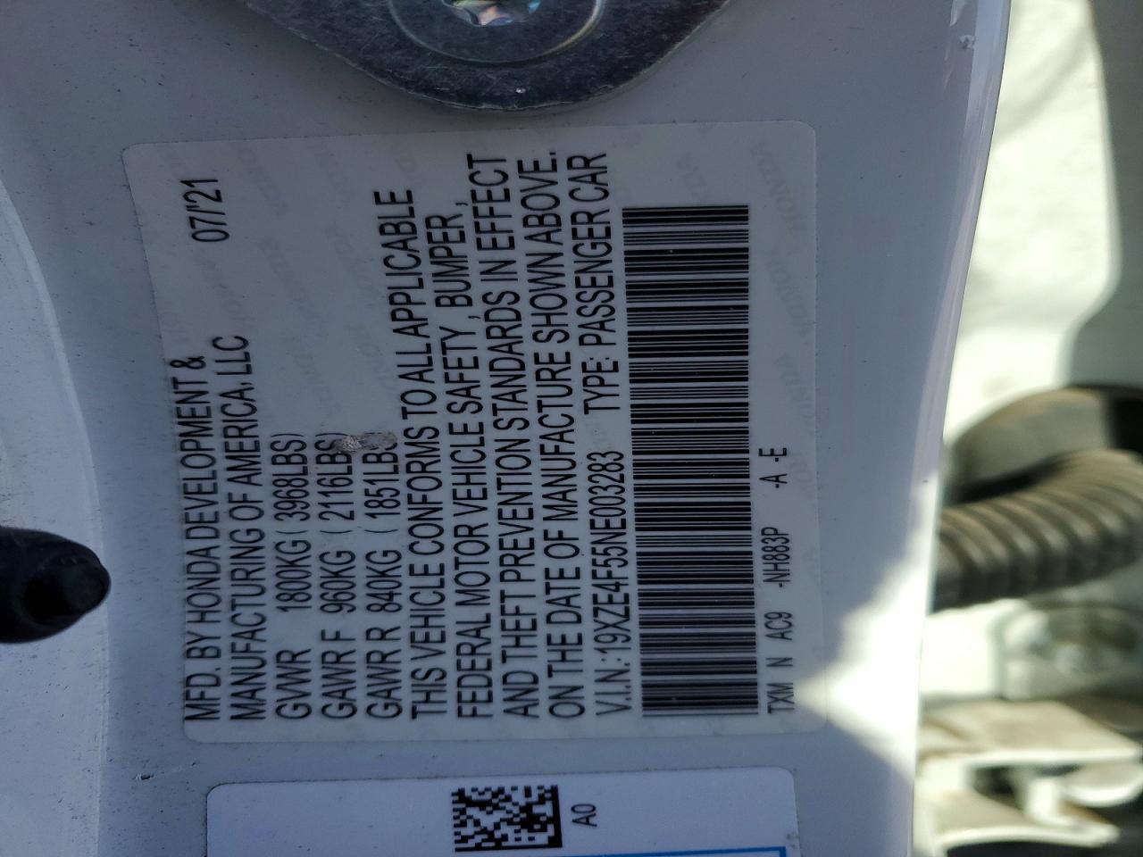 2022 Honda Insight ex