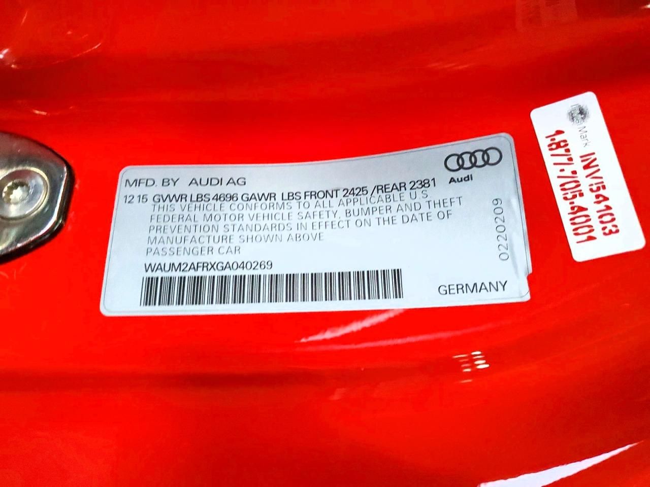 2016 Audi A5 Premium Plus S-line