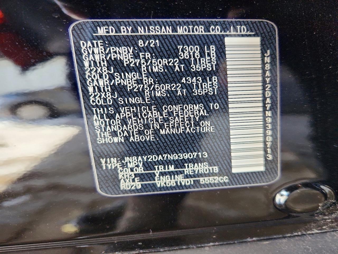 2022 Nissan Armada Platinum