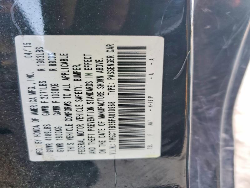 2015 Honda Accord Lx-s