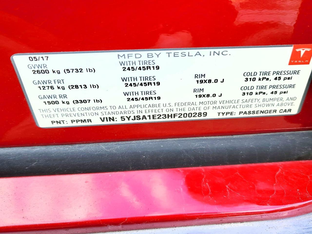 2017 Tesla Model s