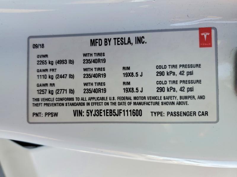 2018 Tesla Model 3