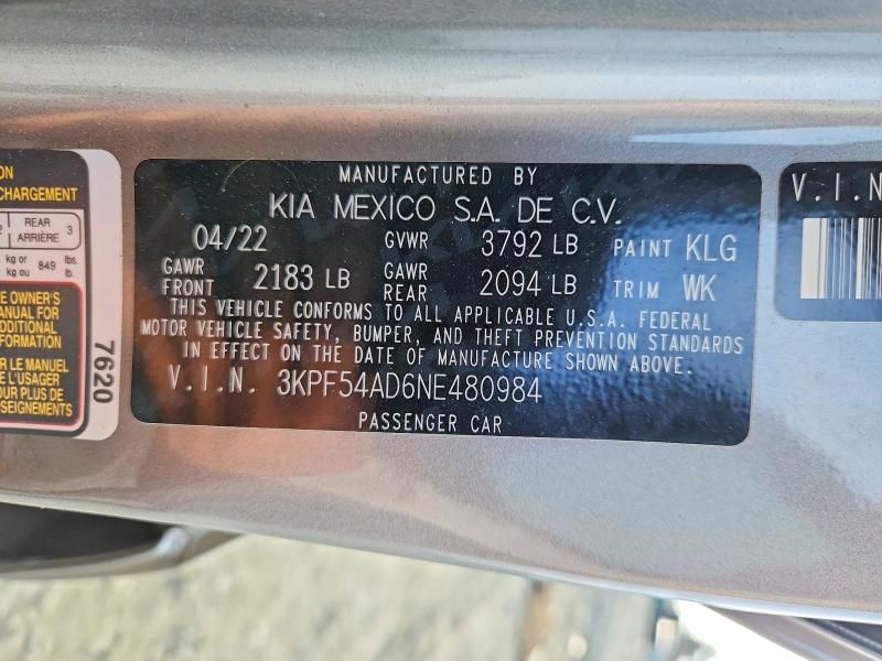 2022 KIA Forte gt Line