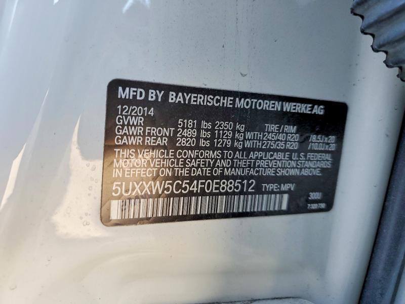 2015 BMW X4 Xdrive35i