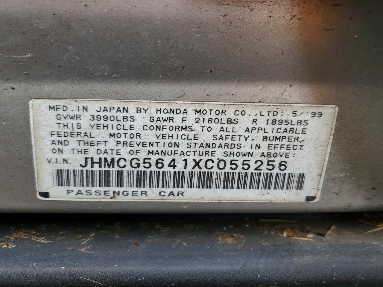 1999 Honda Accord lx