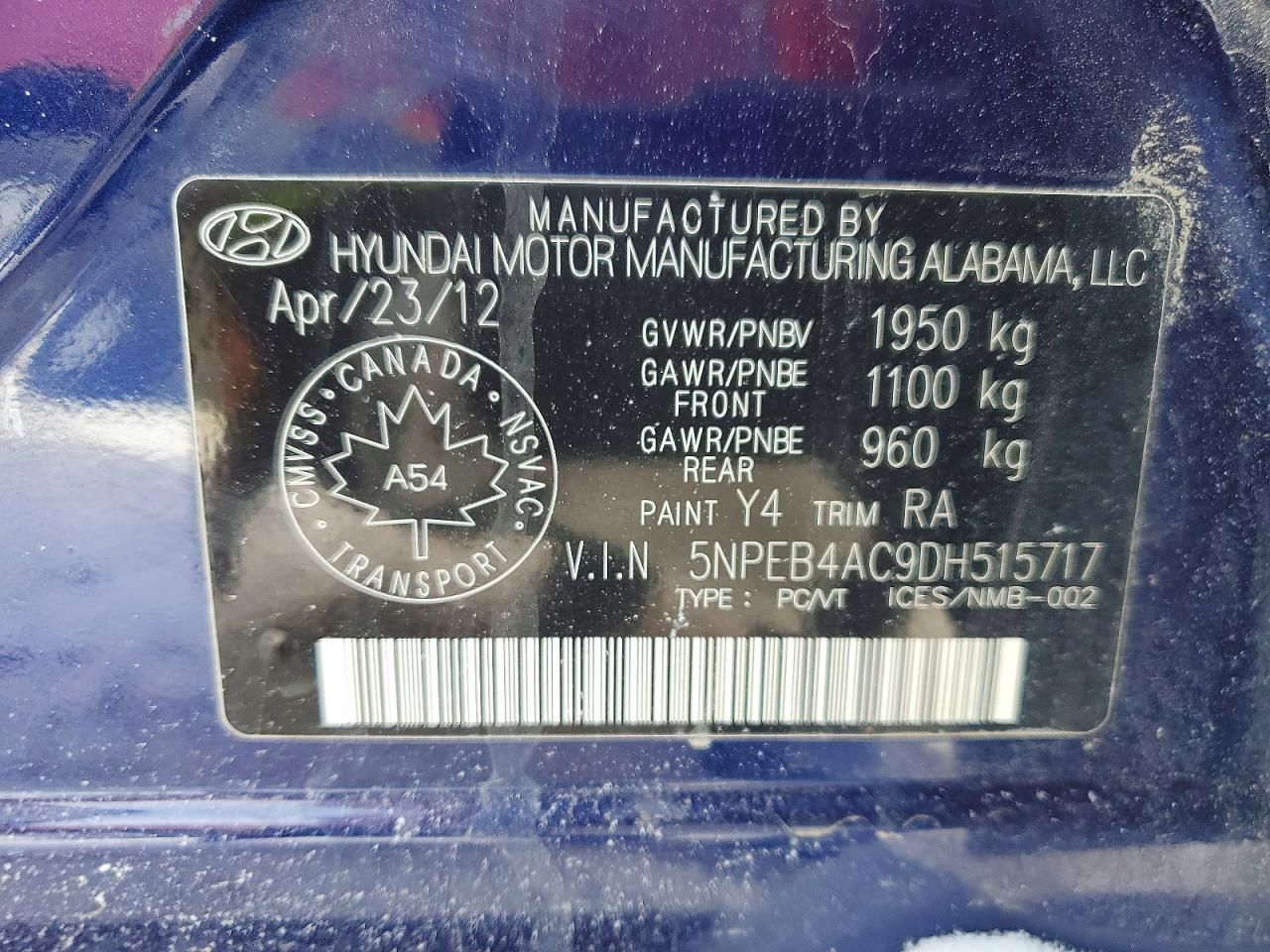 2013 Hyundai Sonata gls