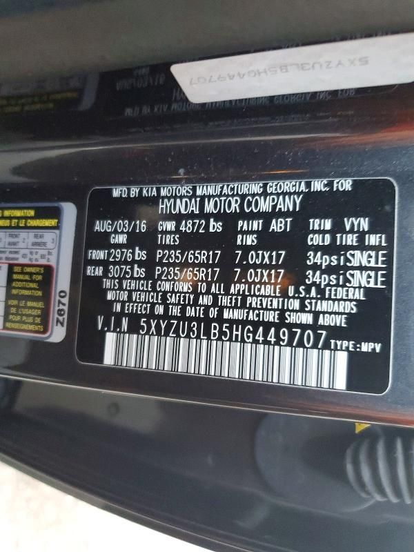 2017 Hyundai Santa fe Sport