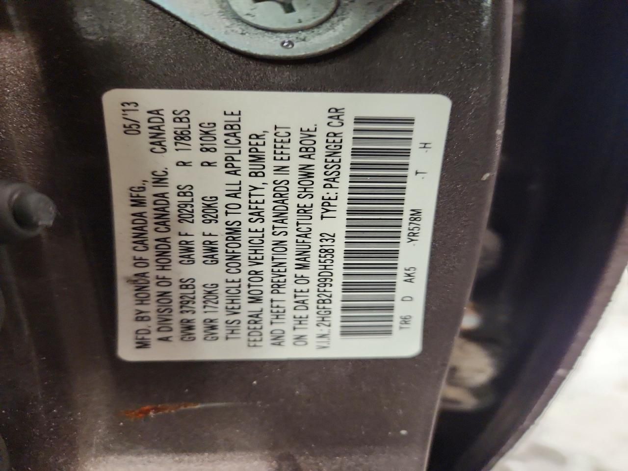 2013 Honda Civic exl