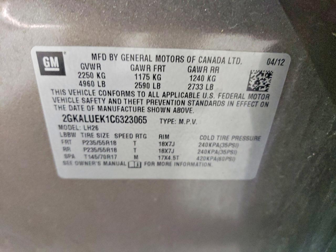 2012 GMC Terrain slt