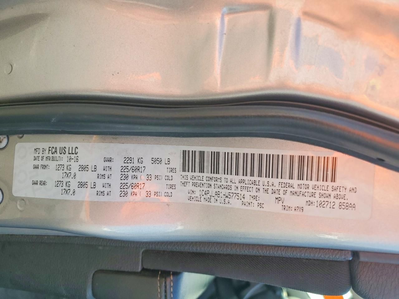 2017 Jeep Cherokee Sport