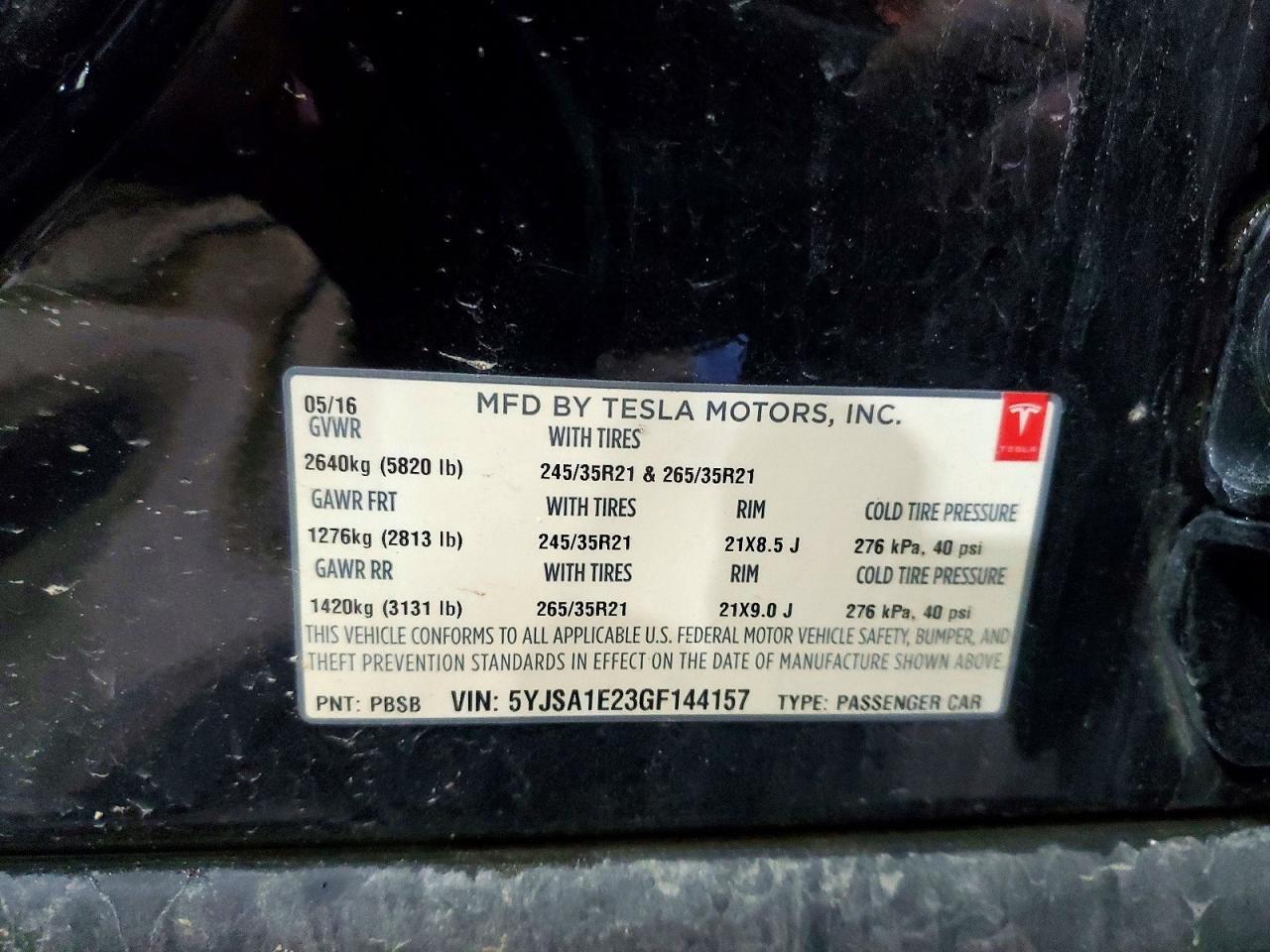2016 Tesla Model s