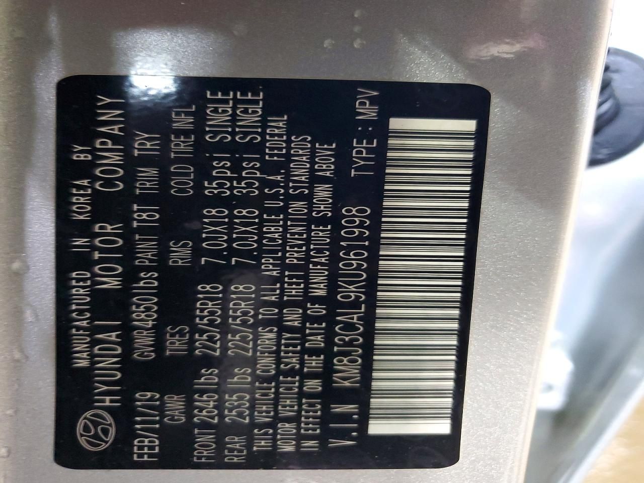 2019 Hyundai Tucson Limited