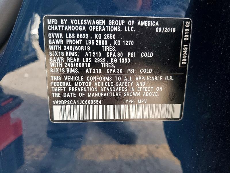 2018 Volkswagen Atlas se