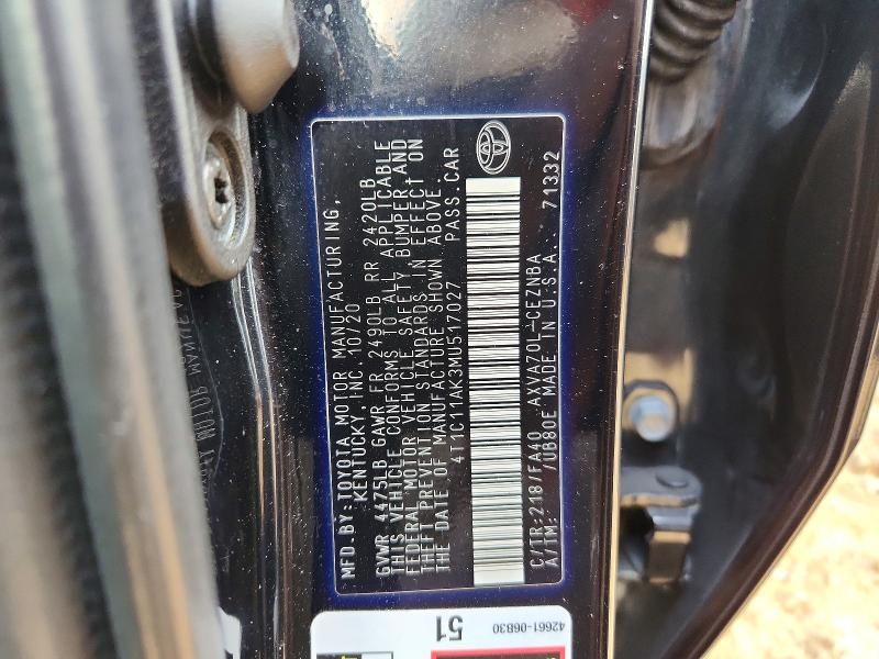 2021 Toyota Camry le