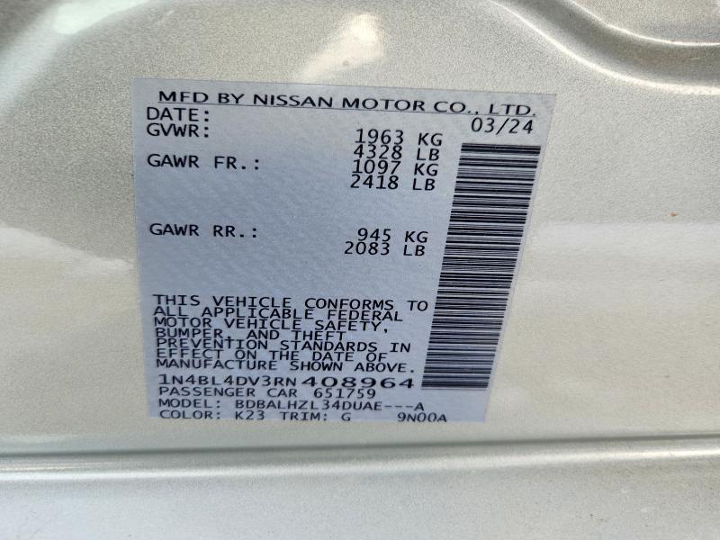 2024 Nissan Altima sv
