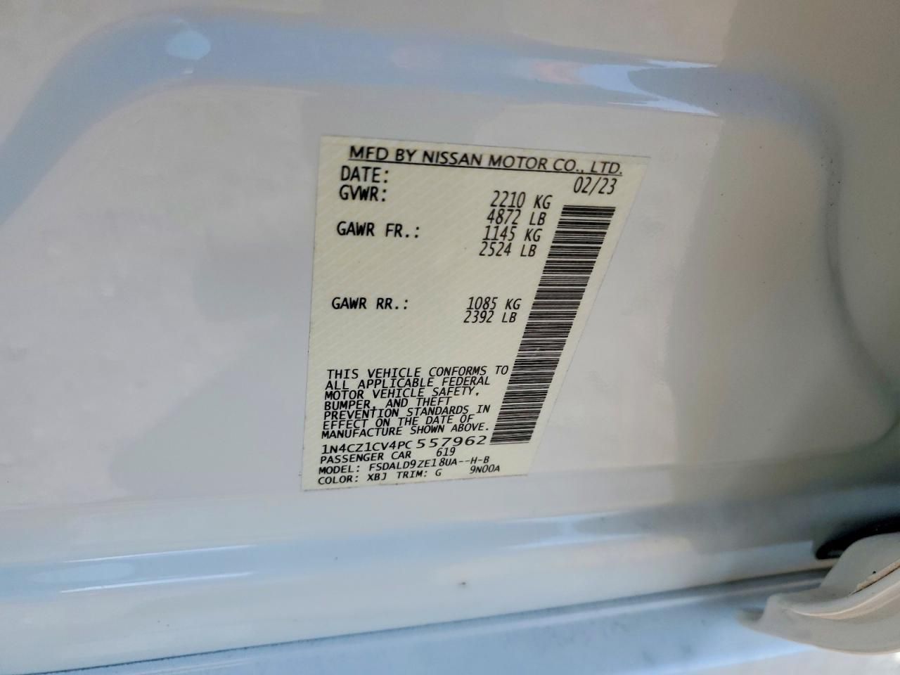 2023 Nissan Leaf sv Plus